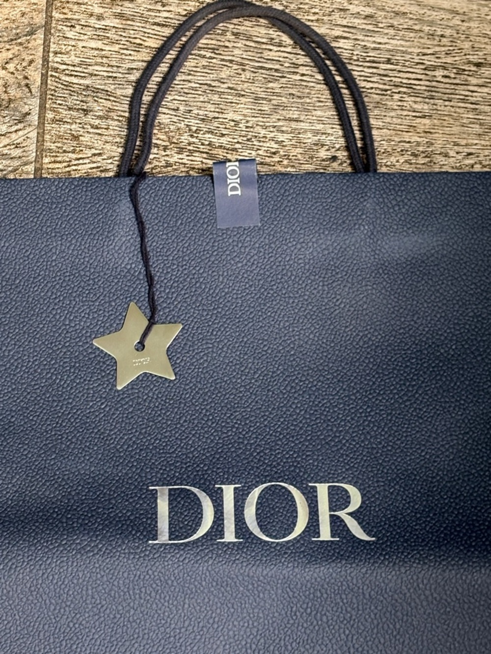 Dior 2pcs Dior 🌟 Star Charm w/ Navy Blue GIFT Paper Bag/Size W 15.5”X 18”H - Picture 10 of 10